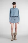 Haikure Tamu Denim Mini Dress In Blue