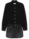 Haikure 'tamu' Denim Mini Dress In Black