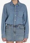 Haikure Ionic Dress Buttoned Cuffs In Blue