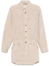 Haikure Tamu Short Dress In Neutral