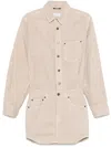 Haikure Tamu Short Dress In Beige