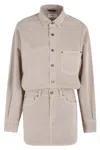 Haikure Logo-patch Mini Dress In Spr