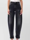 Haikure Tapered Balloon Jeans Contrast Stitching In Multi