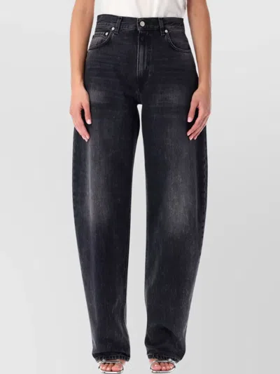 Haikure Tapered Balloon Jeans Contrast Stitching In Multi