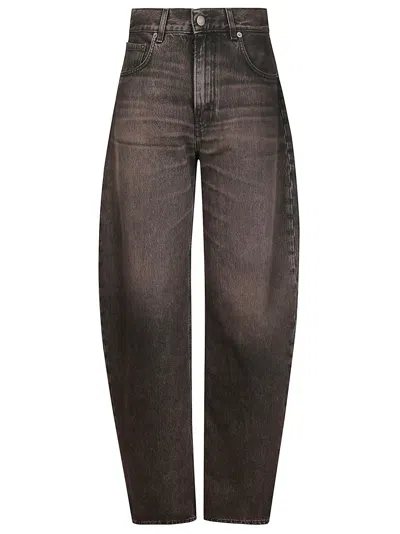 Haikure Tapered Five-pocket Jeans In Black