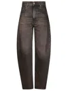 Haikure Tapered Five-pocket Jeans In Brown