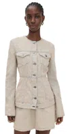 Haikure Temple Jacquard Wash Jacket Jacquard Wash In Neutral