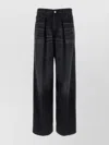 Haikure Tencel Jeans With Back Pockets And Pleats In Black