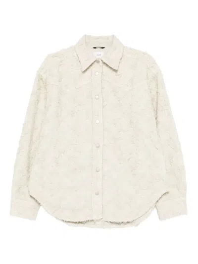 Haikure Textured Cotton Shirt In Neutral