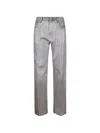 Haikure Textured Jeans In Silver