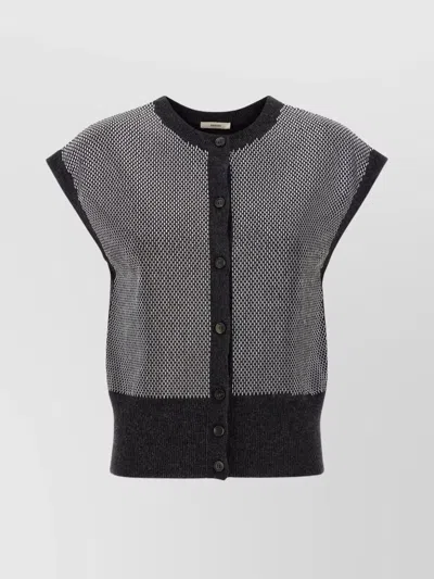 HAIKURE TEXTURED KNIT VEST CAP SLEEVES