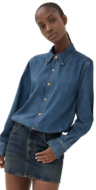 HAIKURE TIA DRESS OIL BLUE
