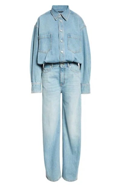 Haikure Tilda Denim Jumpsuit In Blue