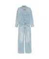 Haikure Tilda Relaxed-fit Denim Jumpsuit With Vintage Appeal In Gray
