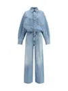Haikure Tilda Relaxed-fit Denim Jumpsuit With Vintage Appeal