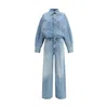 Haikure Tilda Relaxed-fit Denim Jumpsuit With Vintage Appeal In Blue