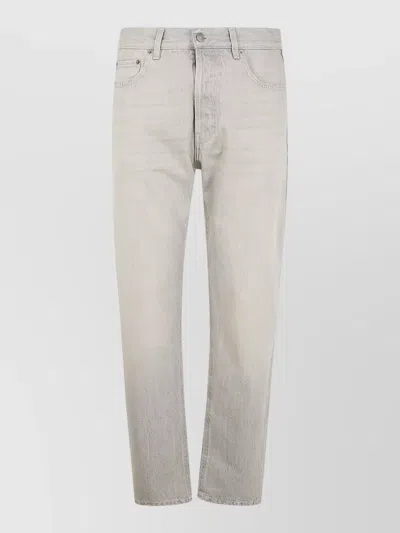 Haikure Tokyo Slim Cut Denim Five Pocket In Gray