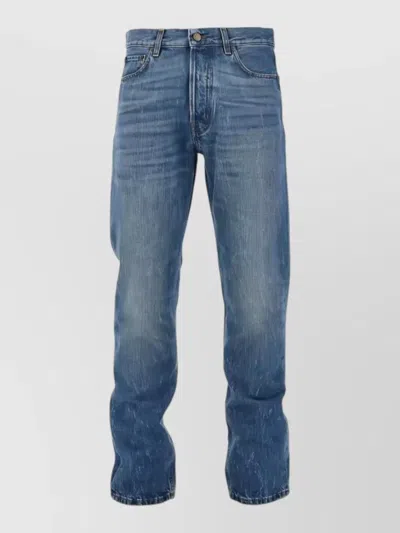 Haikure Tokyo Slim Trousers Authentic Denim Wash In Blue
