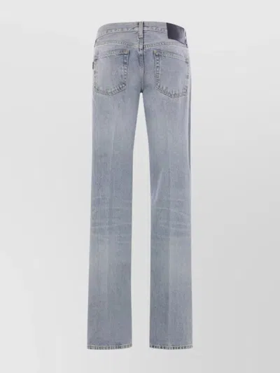 HAIKURE TROUSERS WITH BELT LOOPS AND CONTRAST STITCHING