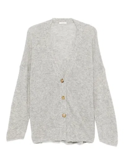 Haikure V-neck Cardigan In Gray