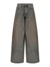 Haikure Wide-leg Patch Pocket Jeans In Azul