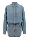 Haikure Ionic Dress Buttoned Cuffs In Blue