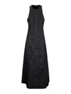 Haikure Long Denim Dress Destroyed Effect