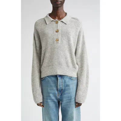 Haikure Vicky Alpaca & Wool Blend Rib Polo