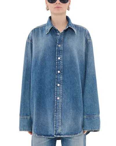 Haikure Victoria Denim Shirt Jacket In Blue