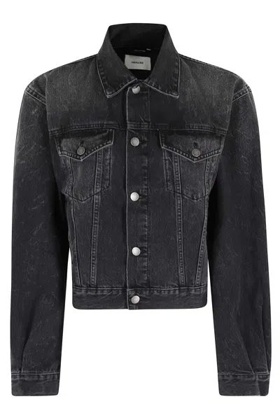 Haikure Vintage Black Simon Authentic Short Cotton Denim Jacket
