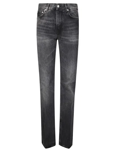 Haikure Vintage-inspired Black Jeans With Classic Five-pocket Design