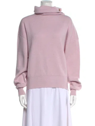 Pre-owned Haikure Virgin Wool Turtleneck Sweater In Pink