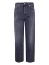 Haikure Betty Straight Leg Denim Trousers Five Pocket In Gray