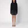 Haikure Washed Black Tamu Mini Dress In Denim In Black