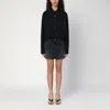Haikure Washed Black Tamu Mini Dress In Denim In Black