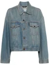 Haikure Washed Denim Jacket In Blue