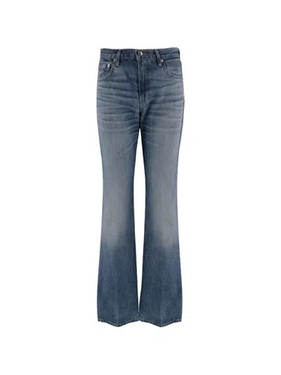Haikure Washed Straight-leg Jeans In Blue