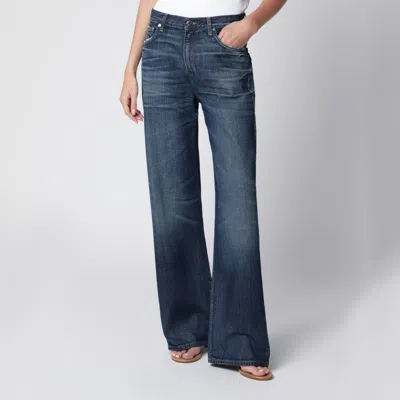 Haikure Washed Straight-leg Jeans In Blue