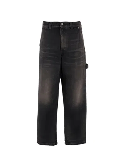 Haikure Washed-finish Straight-leg Jeans In Brown
