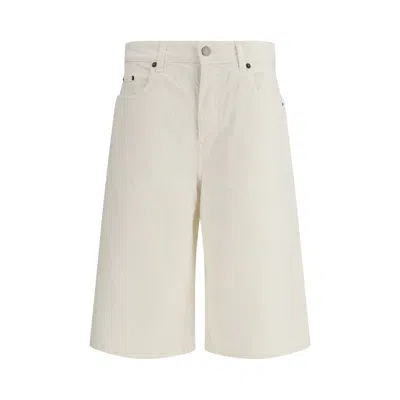 Haikure Becky Twill 45 Five-pockets Shorts In White