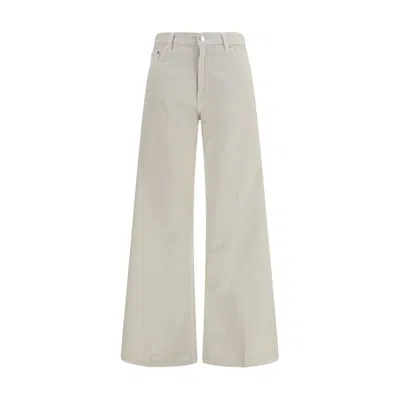 Haikure White Cotton Relaxed Fit Jeans In Neutral