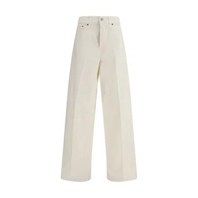 Haikure Bethany Twill 45 Wide-leg Jeans In White