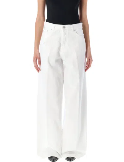 Haikure White High-rise Wide-leg Jeans