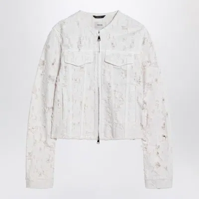Haikure White Jacket With Rips