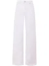Haikure Korea High Waist Straight Leg Jeans In White