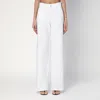 Haikure Korea High Waist Straight Leg Jeans In White