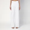 Haikure Korea High Waist Straight Leg Jeans In White