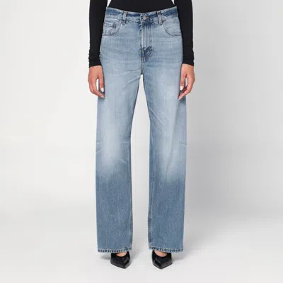 HAIKURE WIDE BLUE WASHED EFFECT JEANS
