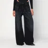 Haikure Wide Candy Black Denim Jeans In Black