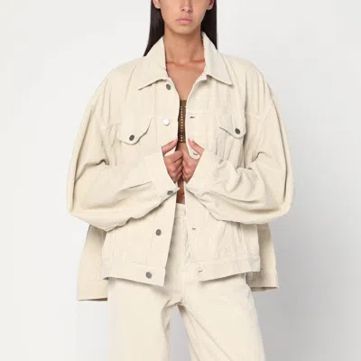 HAIKURE HAIKURE WIDE ECRU CORDUROY JACKET